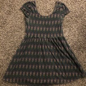 Purple patterned dress